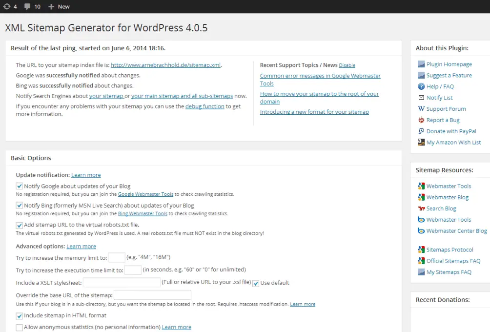 XML Sitemap