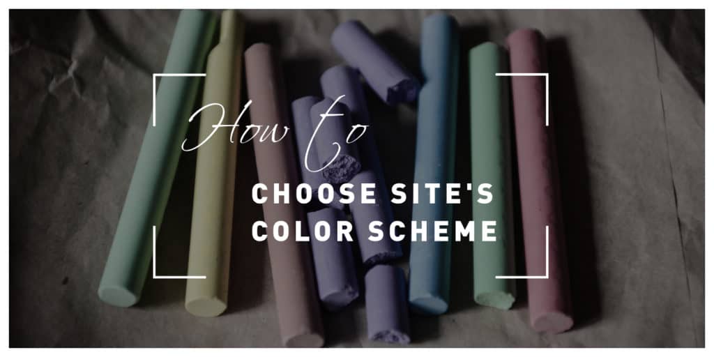 How to Choose photography site's color scheme