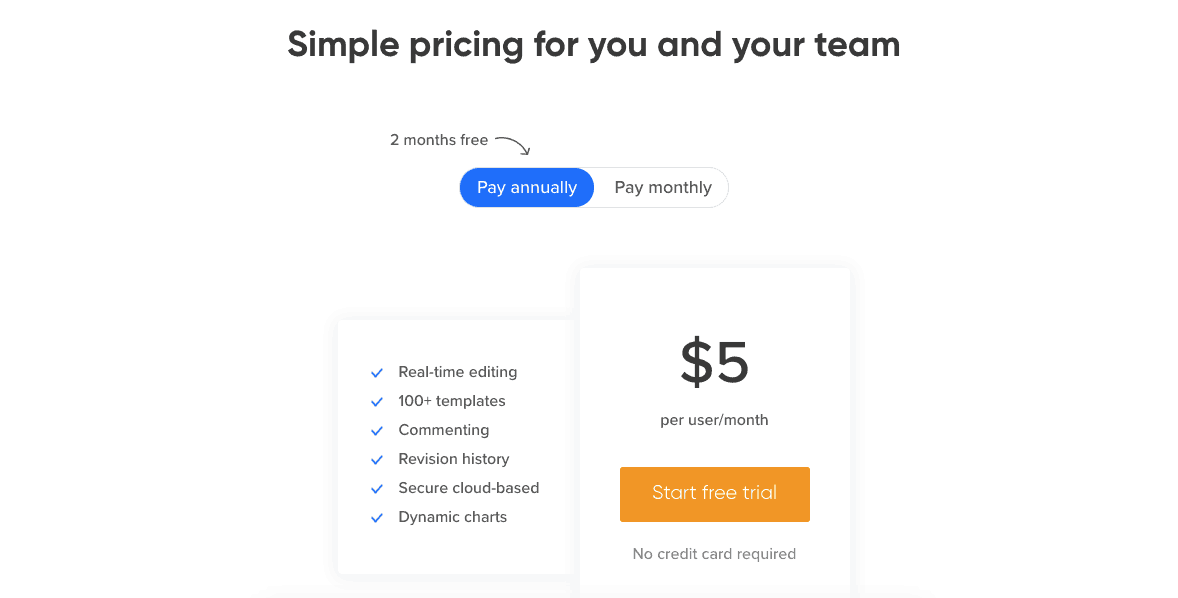 Cacoo Pricing