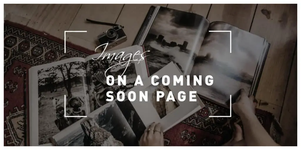 Images on a coming soon page