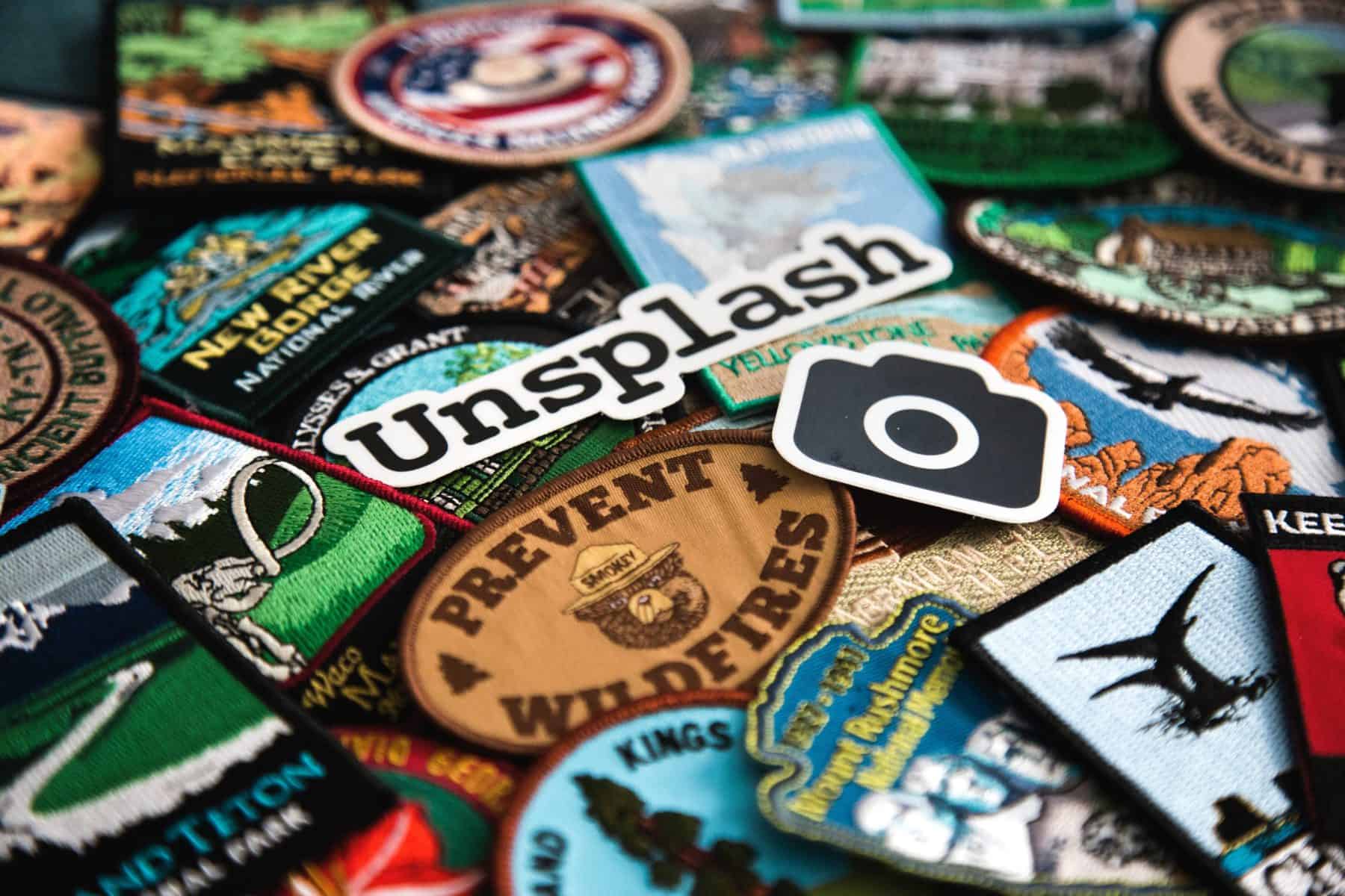 Unsplash logo sticker