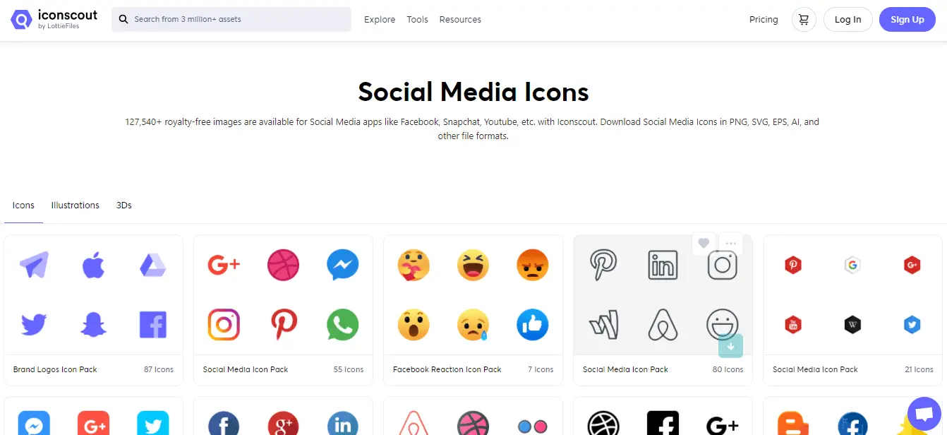 Social Media Icons by Iconscout