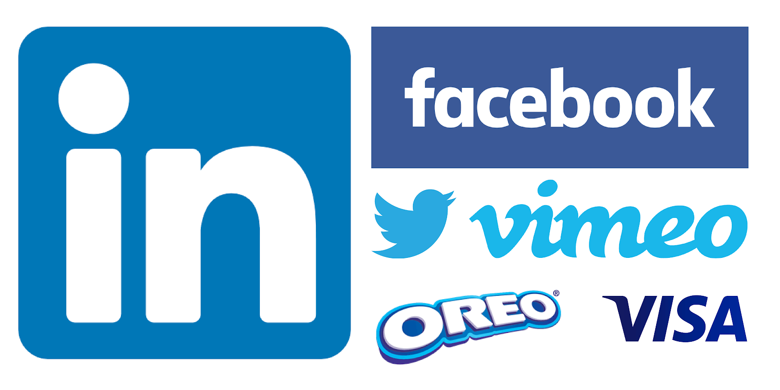 Blue logos