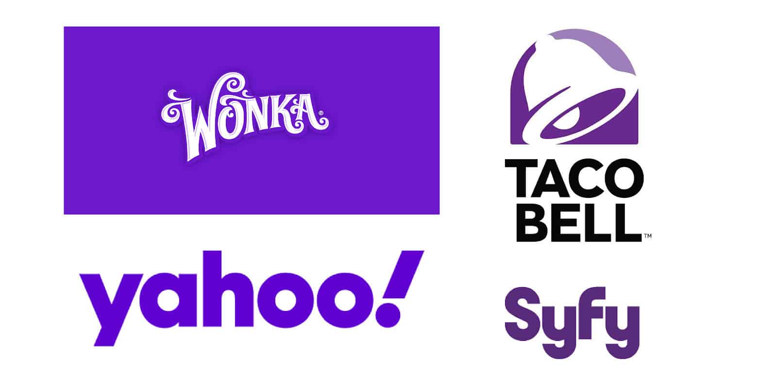 Purple logos