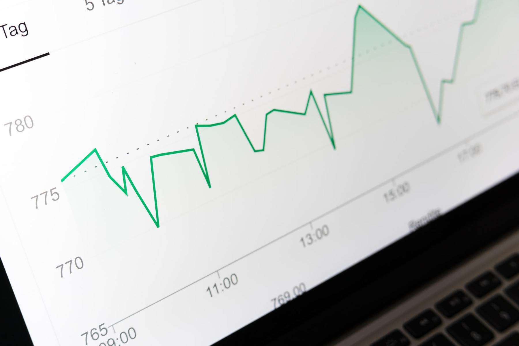 SEO chart close up