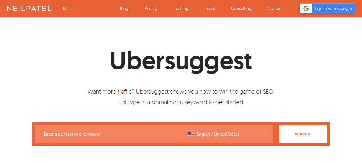 Ubersuggest