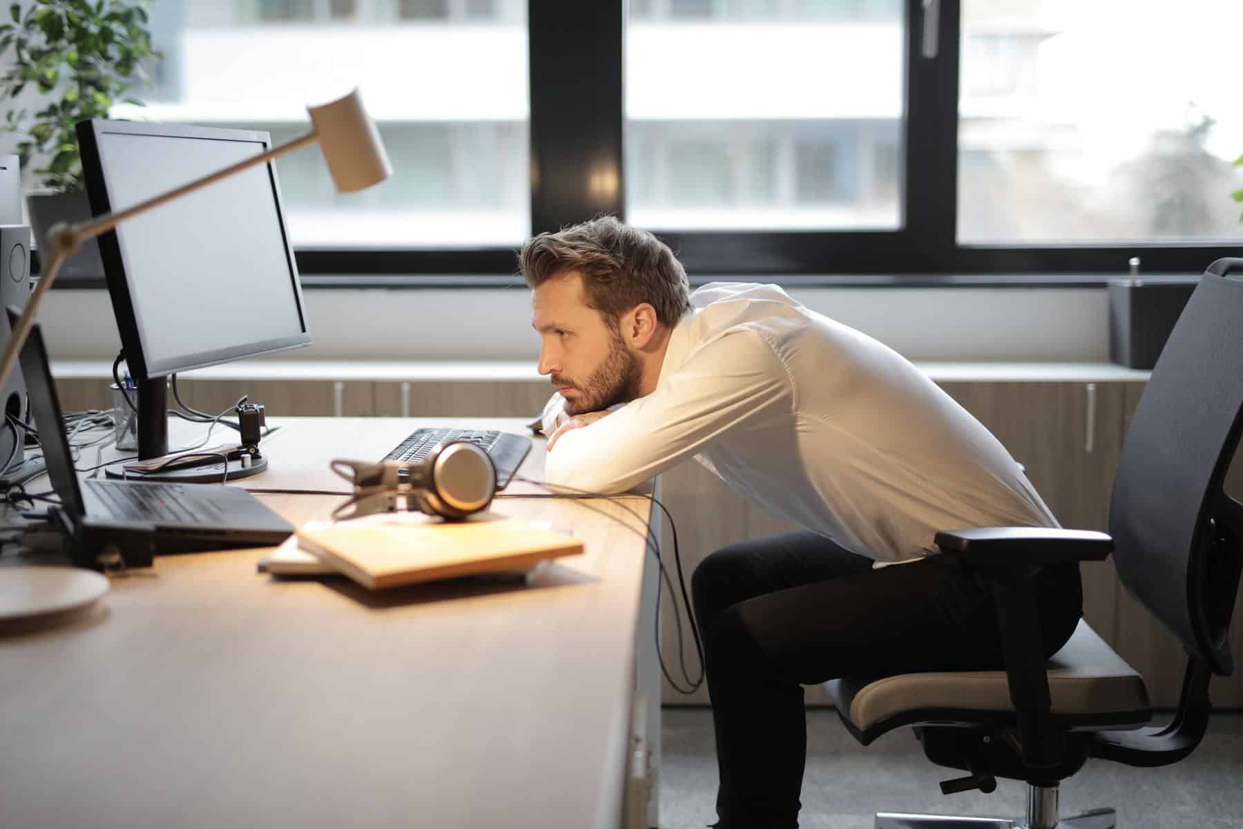 Man laying on table