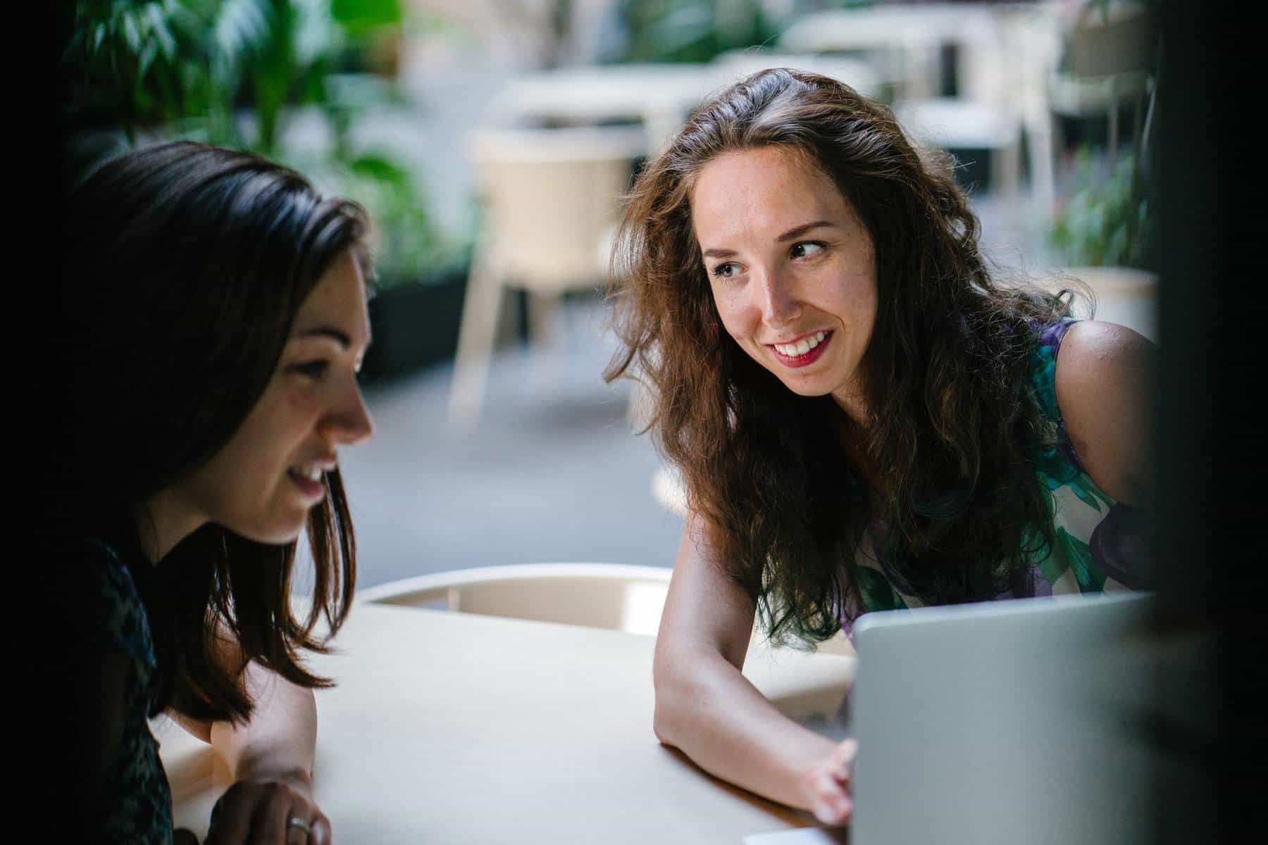 Women looking at laptop