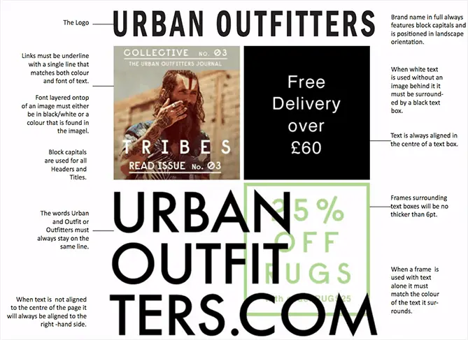 Urban Outfitters branding