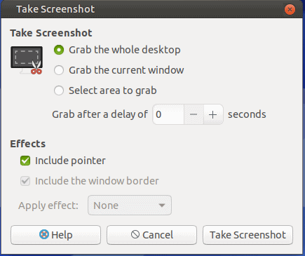 Screenshot Linux tool