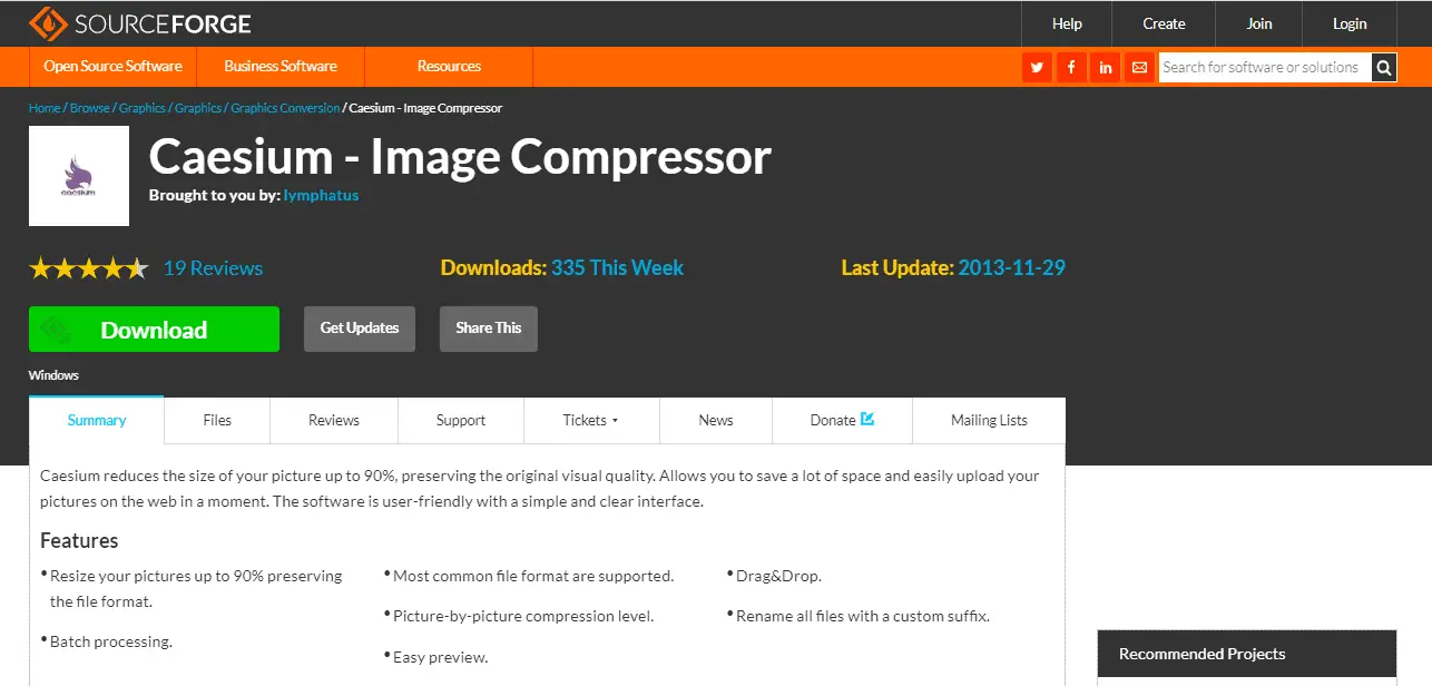 Caesium download page