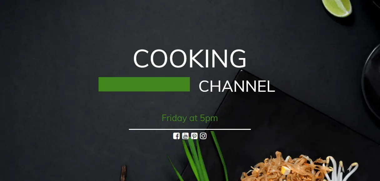 UnderConstructionPage plugin cooking channel template