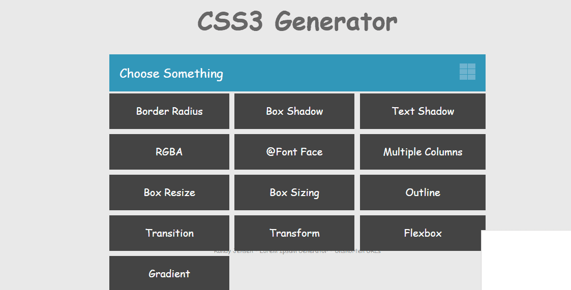 CSS3 Generator