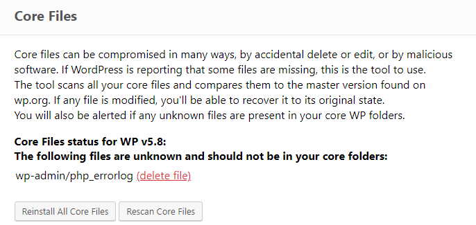 ERS Core Files