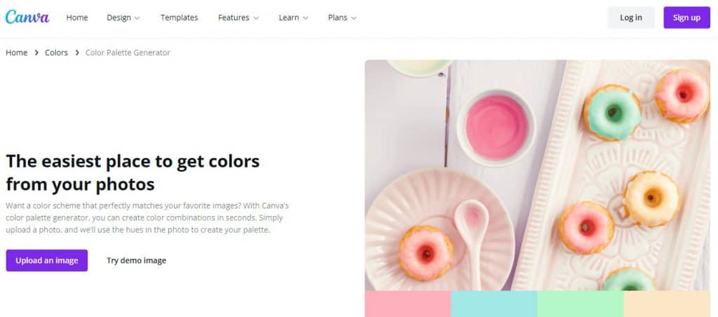 Color Palette Generator by Canva