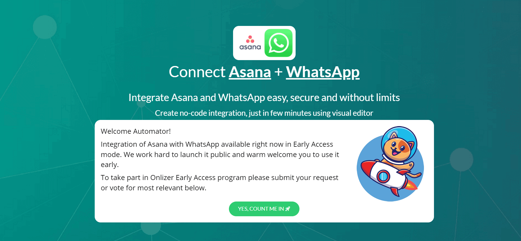 WhatsApp integration