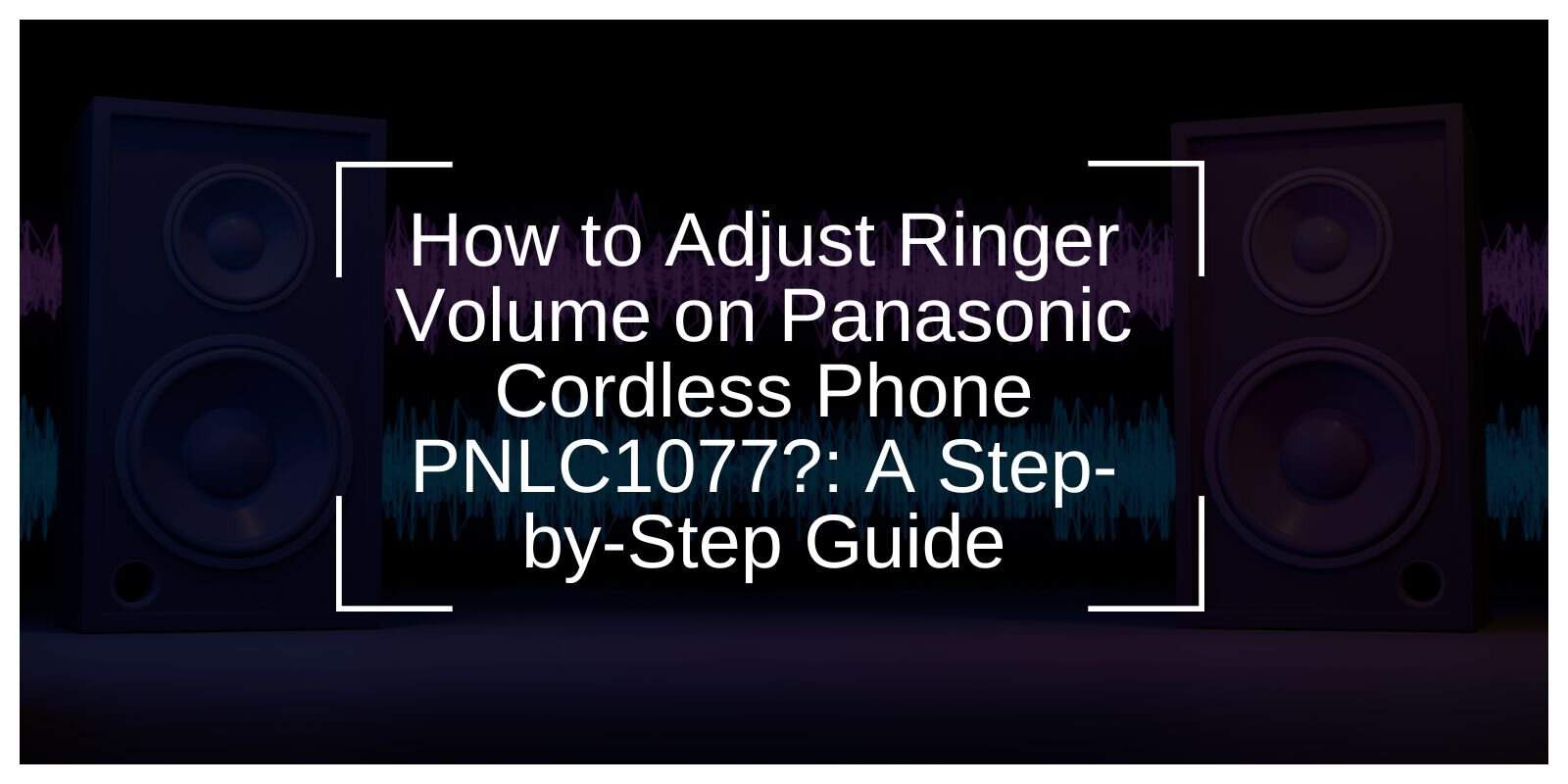 How to Adjust Ringer Volume on Panasonic Cordless Phone PNLC1077