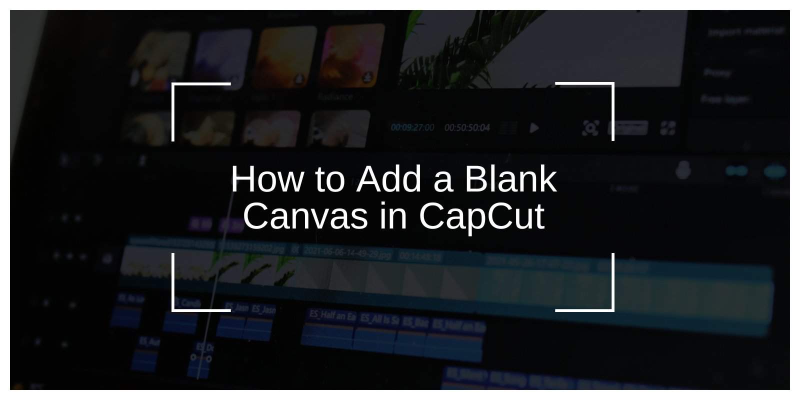 How to Add a Blank Canvas in CapCut